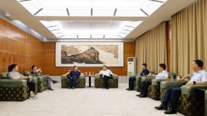 江苏新越集团与完美平台集团座谈交流