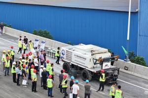 常州市道路预防性养护观摩现场 完美平台新技术“零距离”呈现